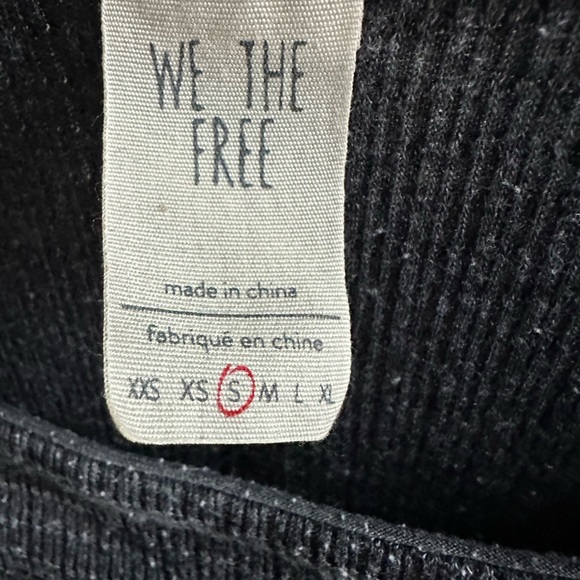 We The Free Charcoal Ribbed Top - Picture 3 of 3